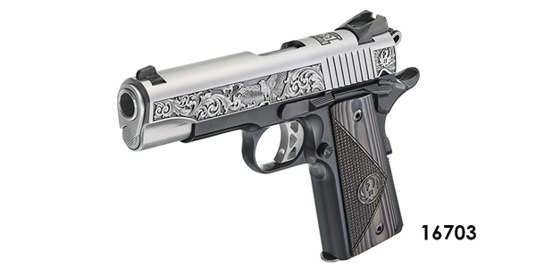 Pistole Ruger SR1911 Commander-Style Prescott 4.25" .45 ACP - Braun/Schwarz - Limited Edition, Bild 2